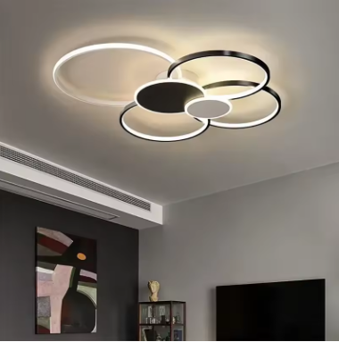 Modern Ultra-thin LED Ceiling Lamp Bedroom Living Room Bright Dimmable Open Indoor Remote Control Home Decoration Chandelier LED
