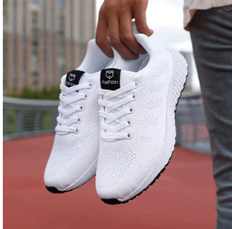 Women's Casual Flats Sports Shoes Mesh Breathable Trainers