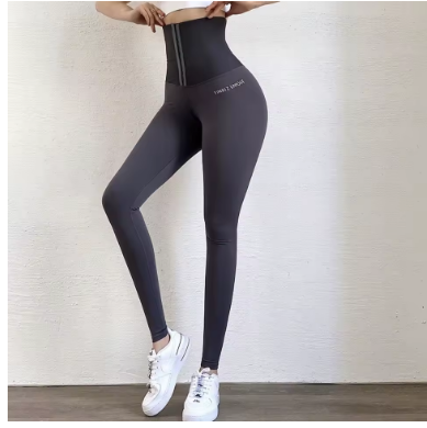 Corset Fitness Leggings Women's Gym Training Jogging Sports Yoga Pants High Waist Elastic Sportswear Tummy Control Sexy Trousers
