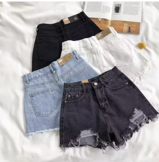 Korean Denim Shorts Women Summer Fashion Casual