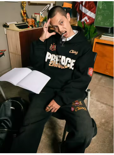 Europe and the United States street top personality pattern men sweatshirt hip hop punk loose hoodie couple casual sweatshirt