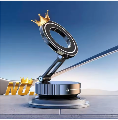 Car Mount Electric Vacuum Magnetic Holder Foldable Strong Suction Stand Cell Phone For iphone 12 13 14 15 16 17 Live Streaming