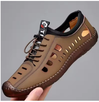 2025 Summer Men Sandal Hollow Casual Sneakers Male