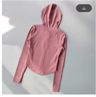 Women's Hooded Yoga Jacket Long Sleeve Sport Coat for Running Gym Leisure Wear Workout Clothing