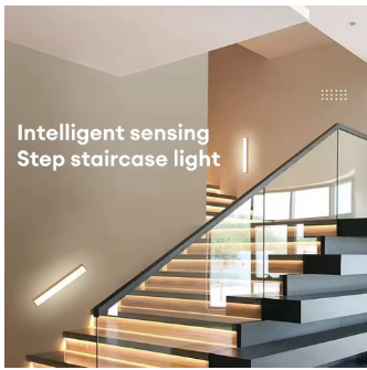 LED Motion Sensor Lamp Night Light USB Type-C Rechargeable Lamp Suitable For Bedroom Cabinet Wardrobe Lamp Staircase For Kitchen