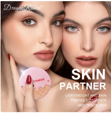 3Color Matte Face Loose Powder Waterproof Oil Control Facial Makeup Powder Natural Smooth Pearlescent Setting Powder Brightening