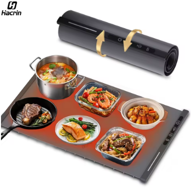 Food Warmer Electric Food Warmer Plate Electric Warming Tray for Food Fast Heating Food Warming Pad Foldable Food Warming Mat