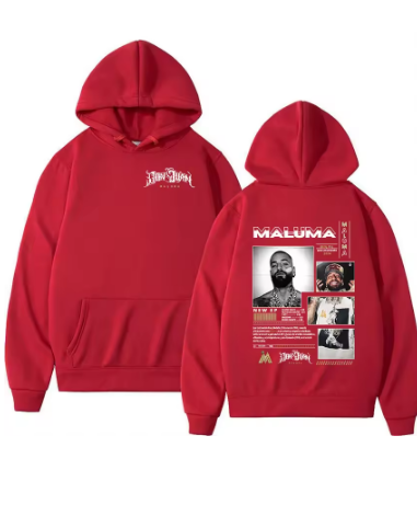 Rapper MALUMA 2024 Album Graphic Hoodie Men Hip Hop Vintage Pullover Sweatshirt Unisex High Quality Oversized Hoodies Streetwear
